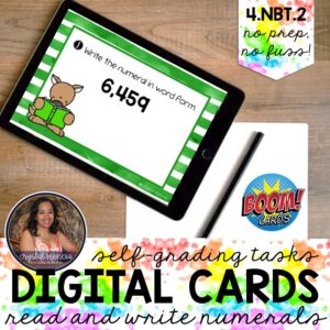 Read and Write Multidigit Numbers Boom Cards™ (4NBT2)