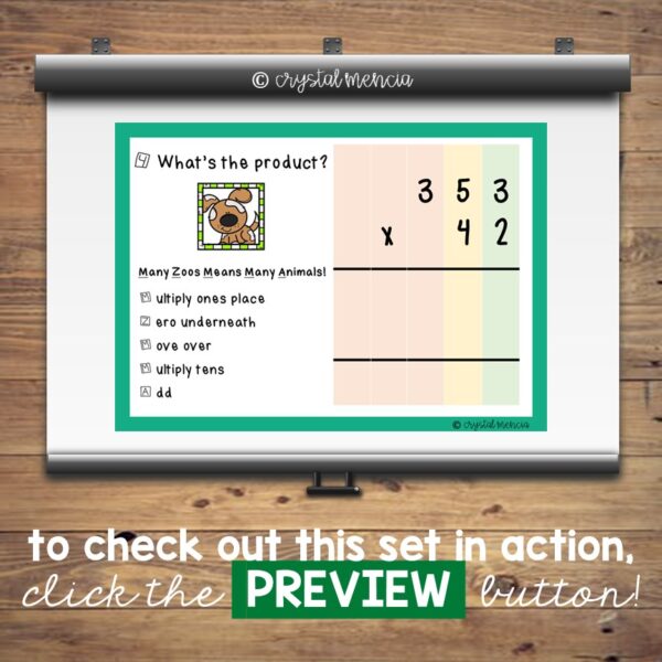 Multidigit Multiplication Boom Cards™ 3-Digit by 2-Digit (5NBT5) - Image 4