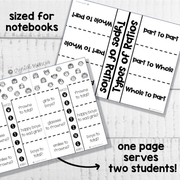 Introduction to Understanding Ratios Interactive Notebook Activities (6RP1) - Image 2