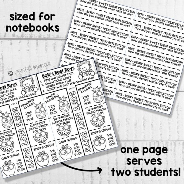 Understanding Ratios and Unit Rates Interactive Notebook Activities (6RP2) - Image 2