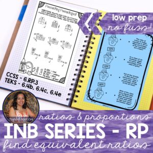 Real-World Ratios Interactive Notebook Activities (6RP3)