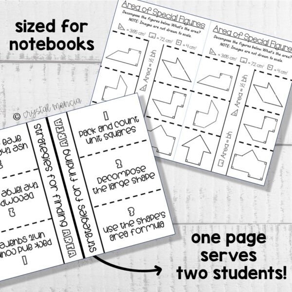 Finding the Area of Polygons Interactive Notebook Activities (6G1) - Image 2