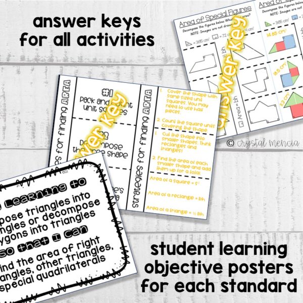 Finding the Area of Polygons Interactive Notebook Activities (6G1) - Image 3