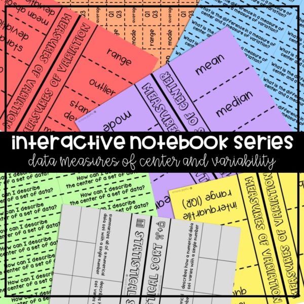 Statistical Variability Interactive Notebook Activities (6SP3) - Image 4