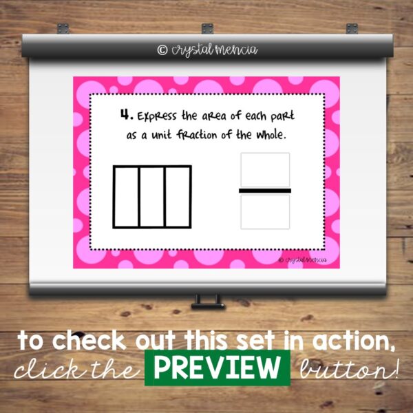 Partitioning Shapes Into Unit Fractions Boom Cards™ (3G2) - Image 4