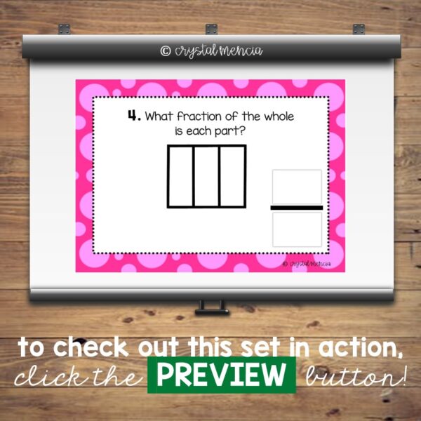 Partition Shapes Into 2, 3, & 4 Equal Parts Boom Cards™ (2G3) - Image 4