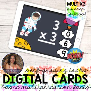 Basic Multiplication Fast Facts x3 Boom Cards™