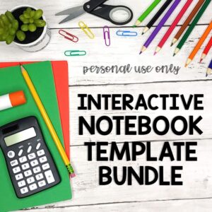 Interactive Notebook Template Bundle