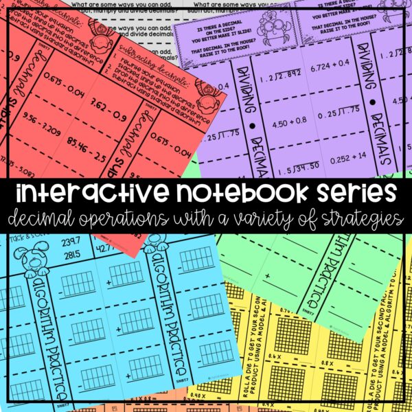 decimal operations interactive notebook