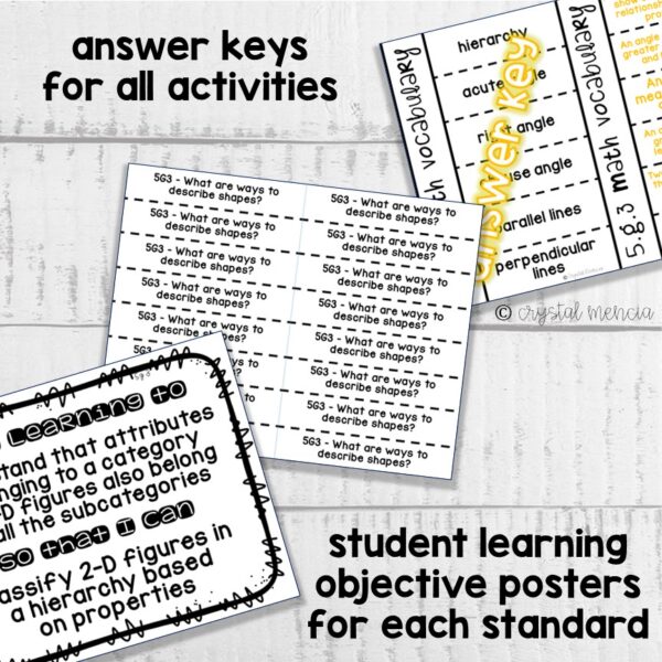 5G3 Hierarchy of 2D Shapes Interactive Notebook