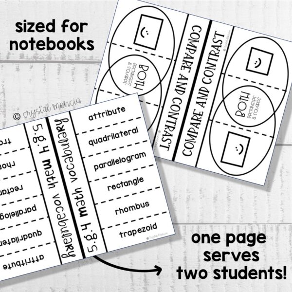 Classifying 2-D Shapes activities