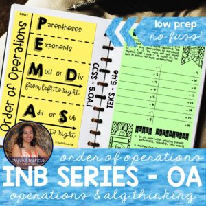 Grouping Symbols & Order of Operations