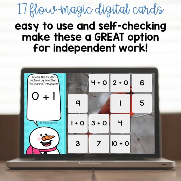 Adding 0 Fact Fluency Reveal a Picture Boom Cards™ (1.OA.1 & K.OA.2) - Image 2