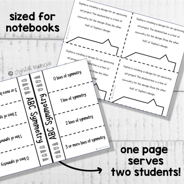 Lines of Symmetry and 2D Shapes Interactive Notebook Series (4G3) - Image 2
