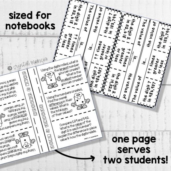 4NBT1 Whole Number Place Value Interactive Notebook Series - Image 2
