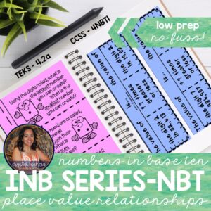 4NBT1 Whole Number Place Value Interactive Notebook Series