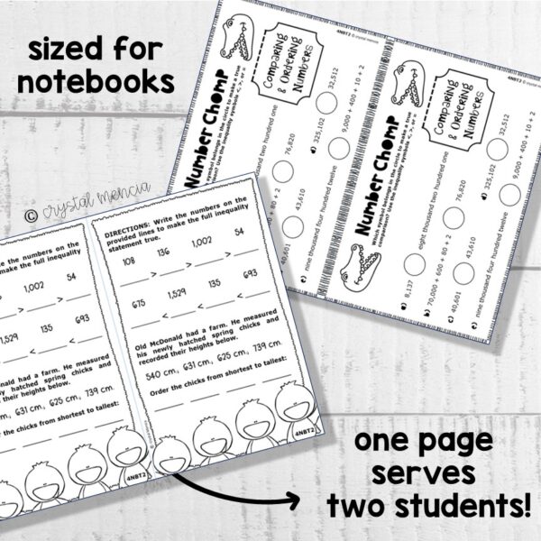 4NBT2 Read, Write, & Compare Numbers Interactive Notebook Series - Image 2