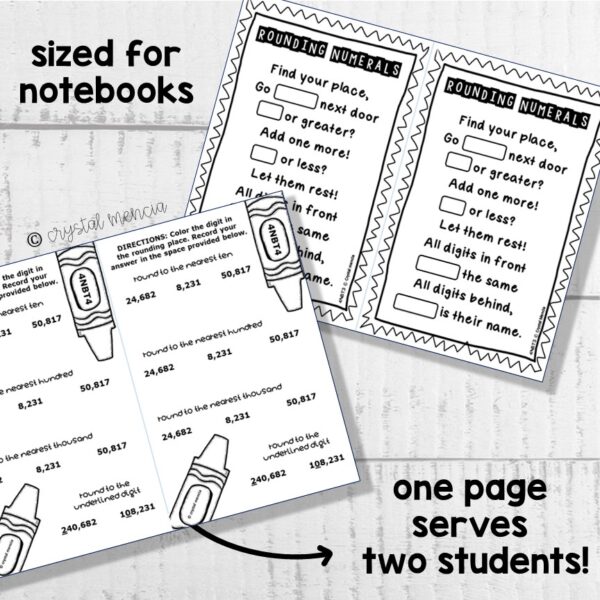 4NBT3 Rounding Multidigit Numbers Interactive Notebook Series - Image 2