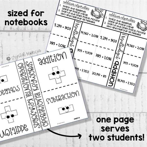4NBT4 Add & Subtract Multidigit Numbers Interactive Notebook Series - Image 2