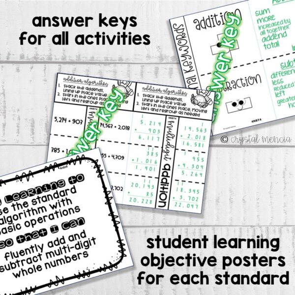 4NBT4 Add & Subtract Multidigit Numbers Interactive Notebook Series - Image 3