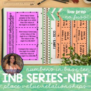 Place Value Interactive Notebook Series (5NBT1)