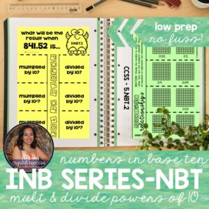 Powers of Ten Interactive Notebook Series (5NBT2)
