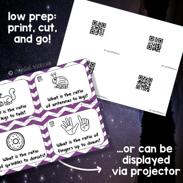 6RP1 Expressing and Writing Ratios QR Math Task Cards - Image 2